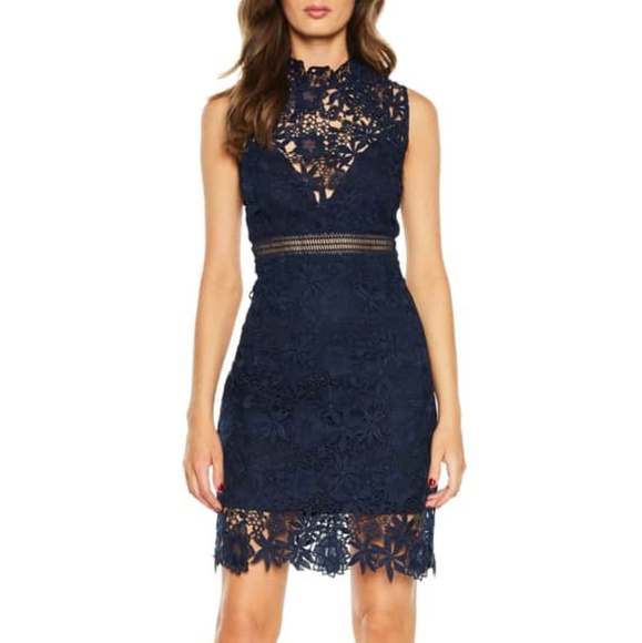 Bardot Lace Dresses Bardot Navy Blue Lace Dress BARDOT LINA LACE DRESS IN  NAVY BLUE